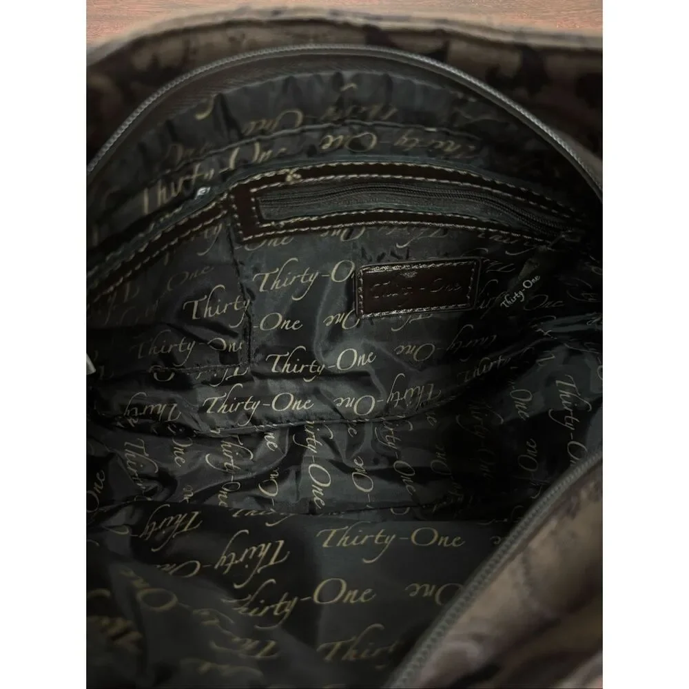 Thirty-One Brown Shoulder Purse